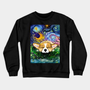 Sleepy Corgi Night Crewneck Sweatshirt